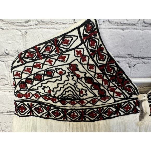 Volcom Stonerow Collection Embroidered Boho Halter Sun Dress - Picture 4 of 9